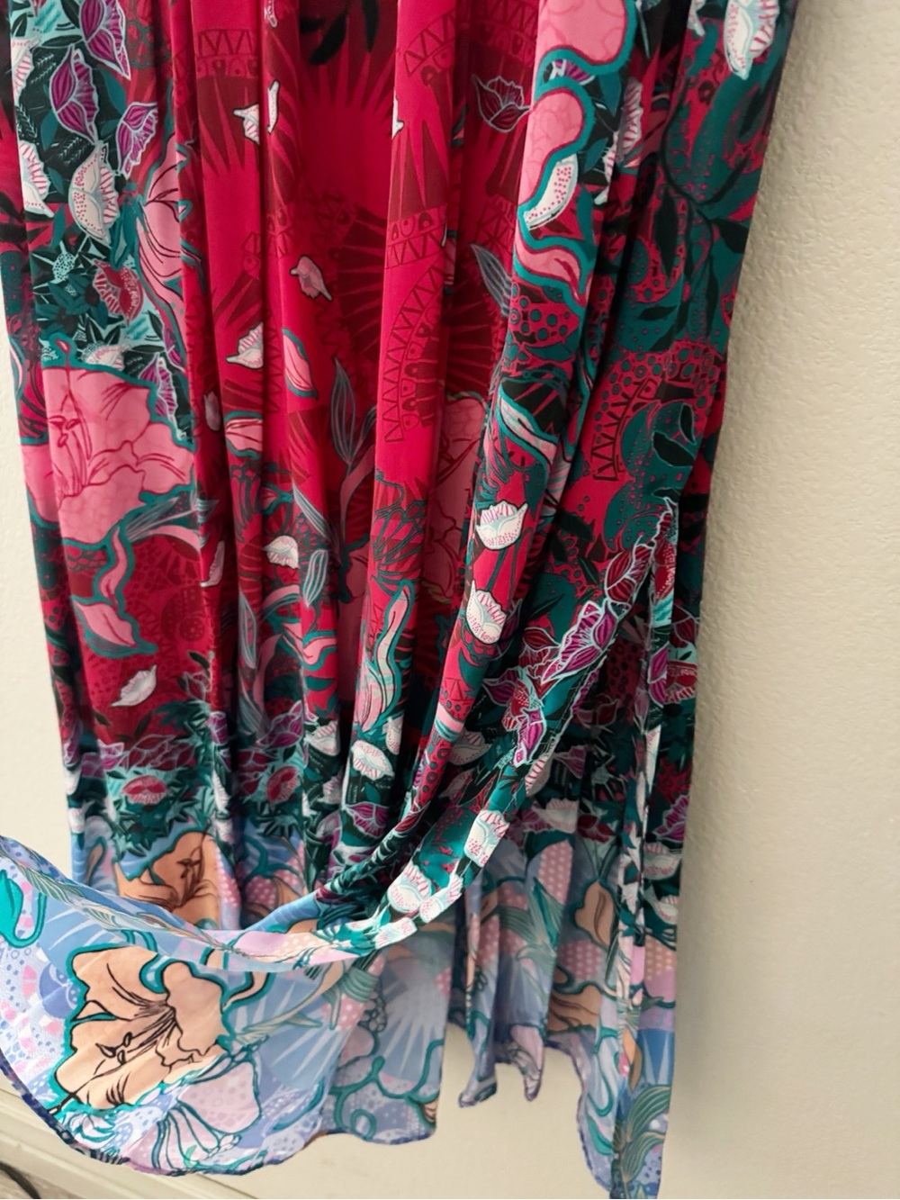 Anthropologie Bhanuni by Jyoti Maxi Dress 12 Feminine Bohemian Resort Chic NWT - Picture 13 of 16